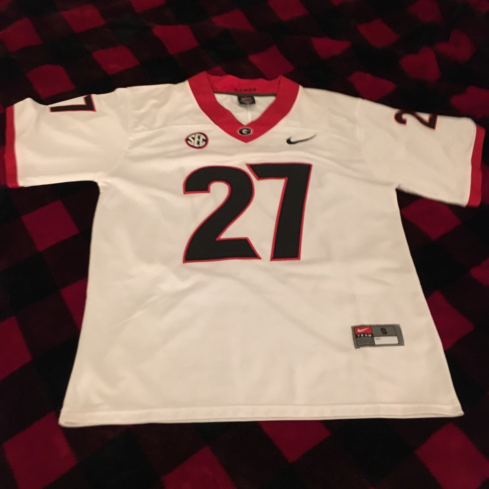 UGA Nike Jersey - Chubb, 27, White
